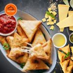 chicken cheese samosa